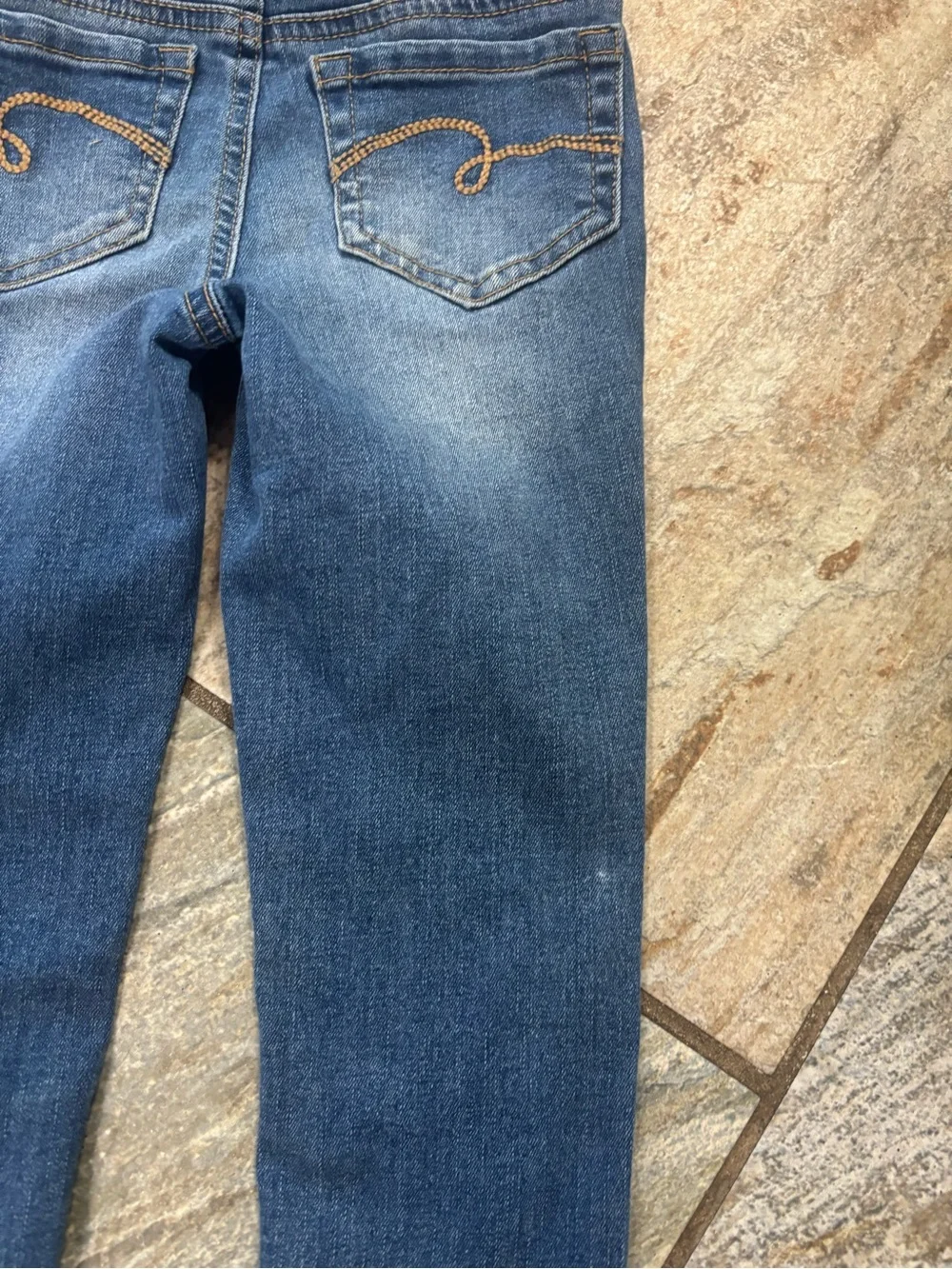 Justice Dark Blue Pearl-Embellished Jeggings